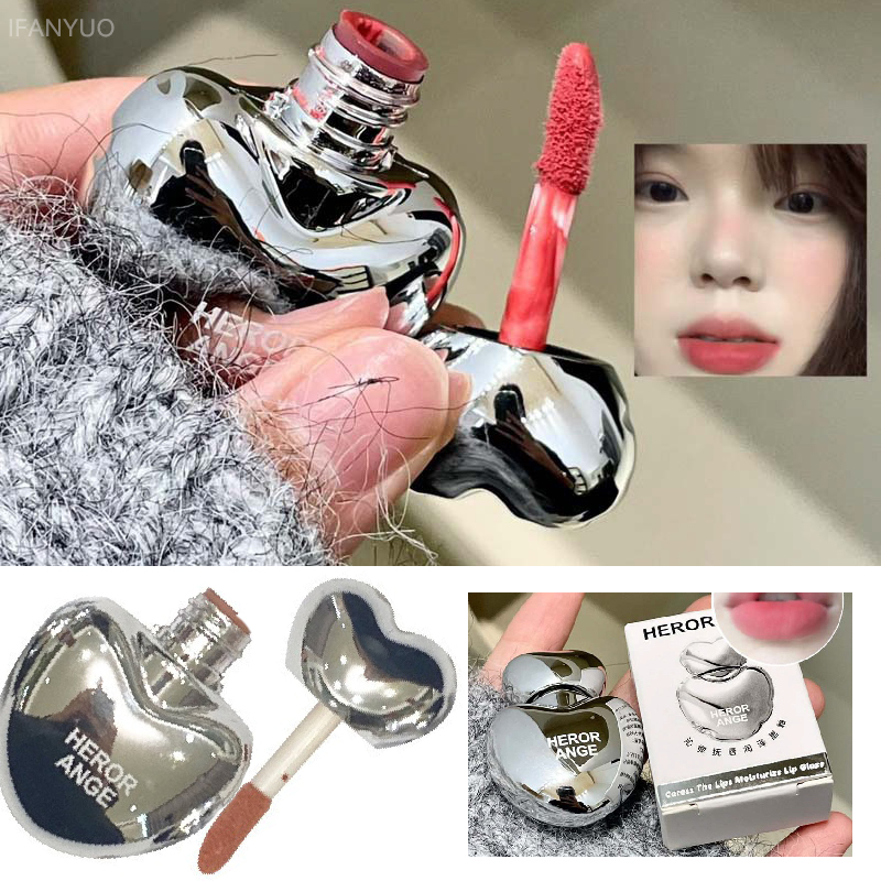 Peach Heart Silky Matte Lipsti - Matte Velvet Lip Tint Long Lasting 评论和价格