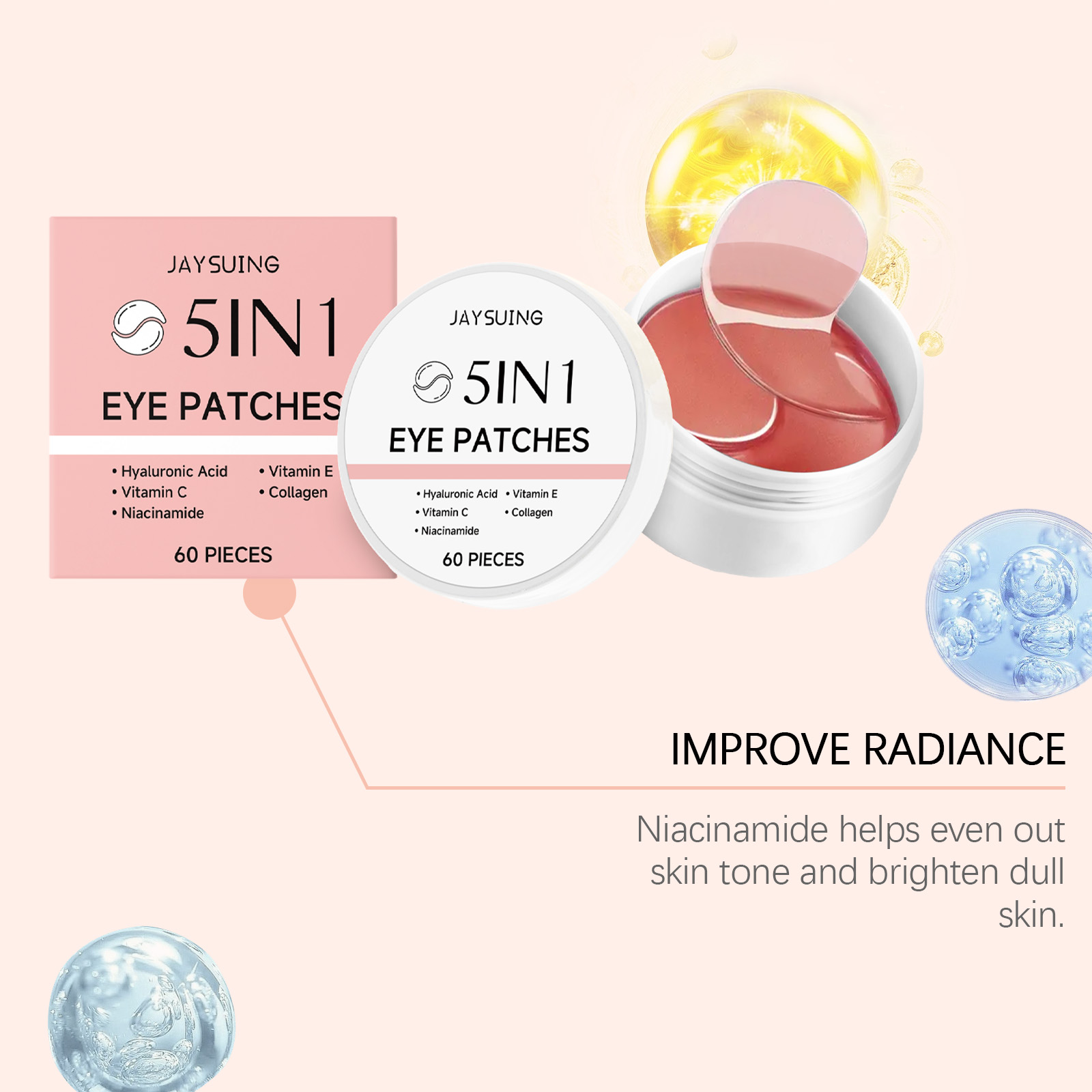 JAYSUING 5-in-1 Under Eye Patc - Collagen Under Eye Patches 评论和价格