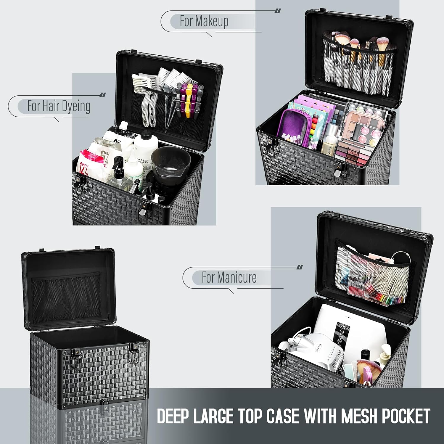 Rolling Salon Cart with 3 Draw - Makeup 评论和价格