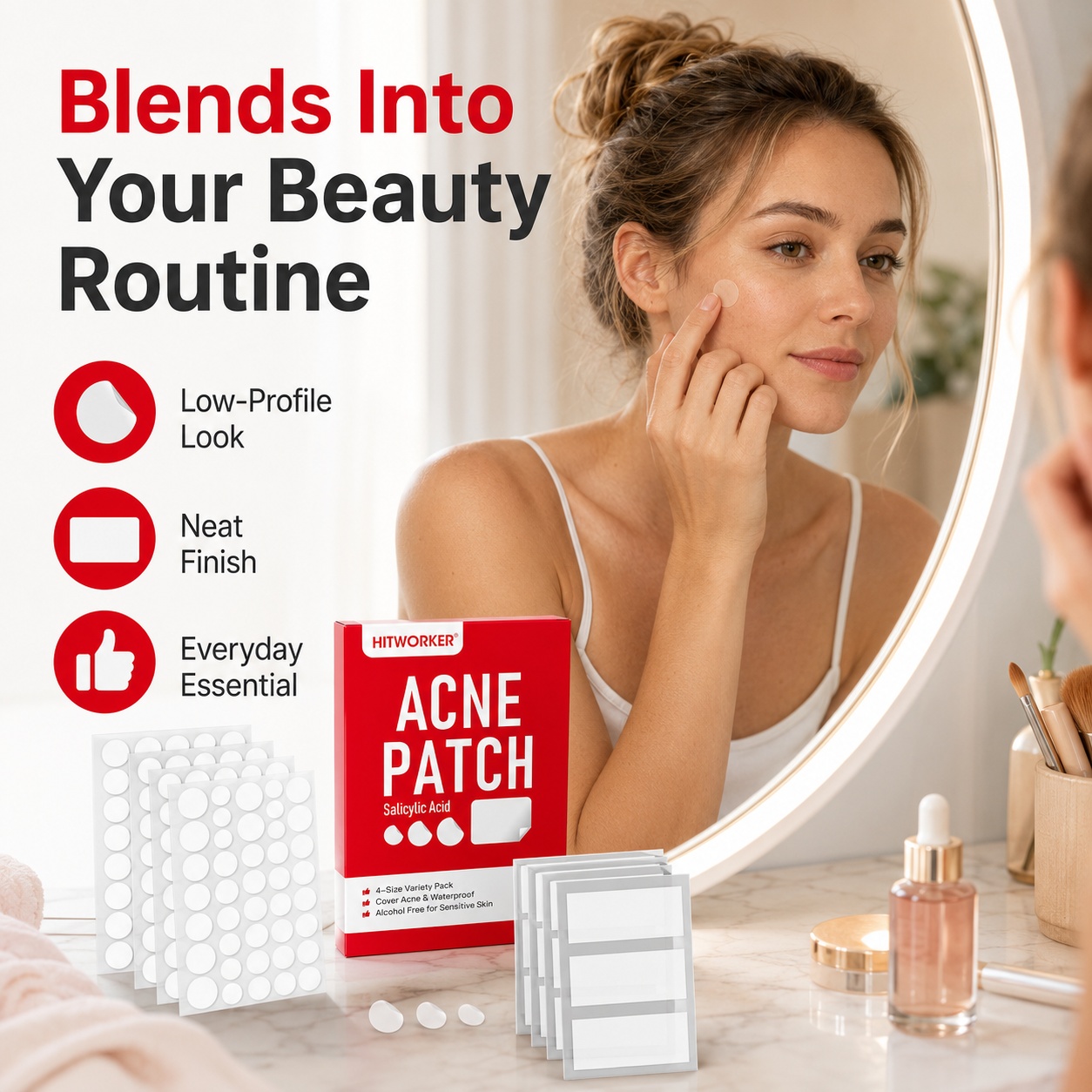 Hydrocolloid Acne Patches, 510 - Hydrocolloid Pimple Patch 评论和价格
