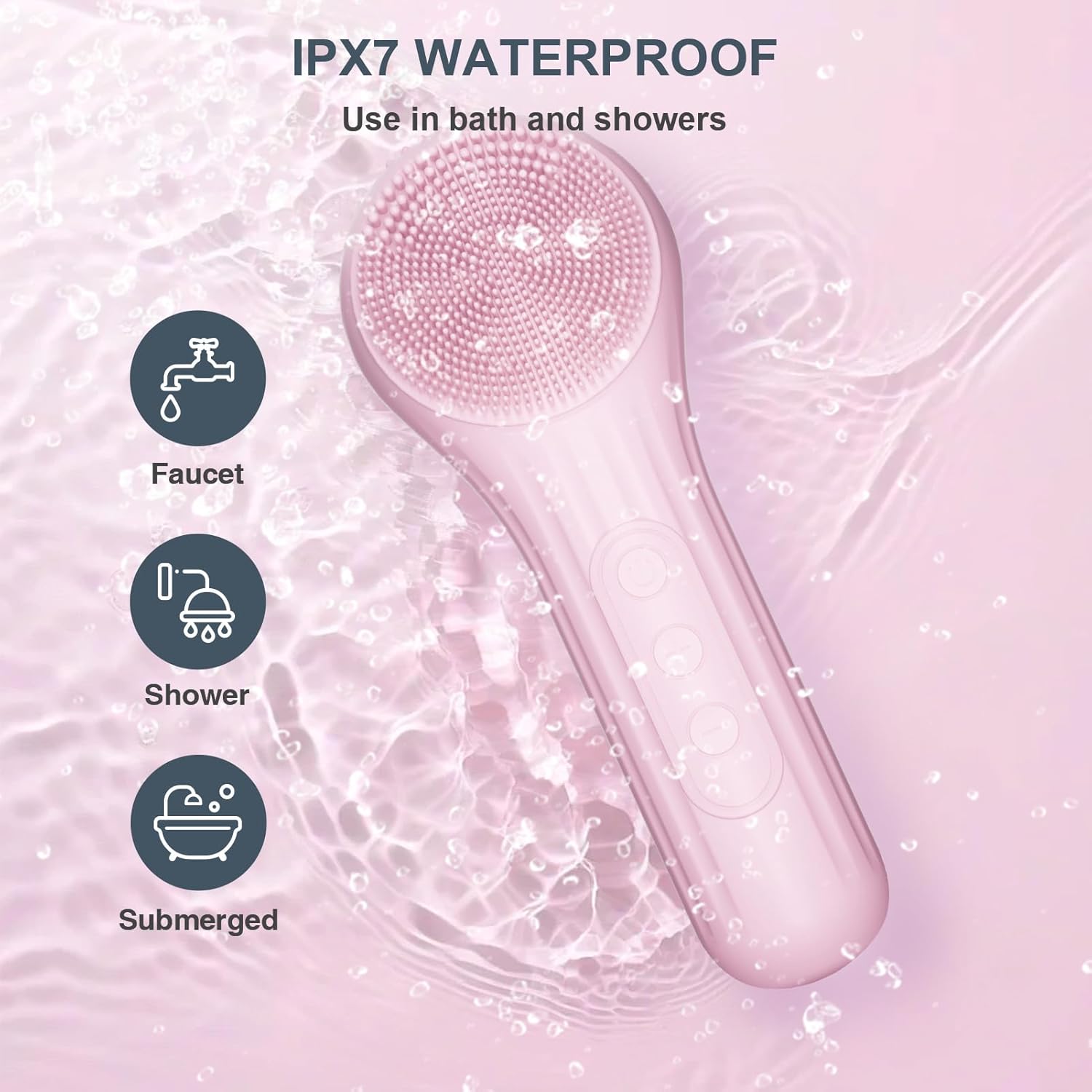 Silicone Face Scrubber, Waterp - Silicone Face Scrubber Electric 评论和价格