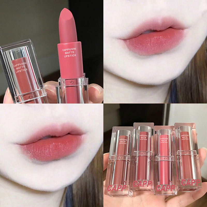 Transparent Acrylic Lipstick 6 - Matte Velvet Lip Tint Long Lasting 评论和价格