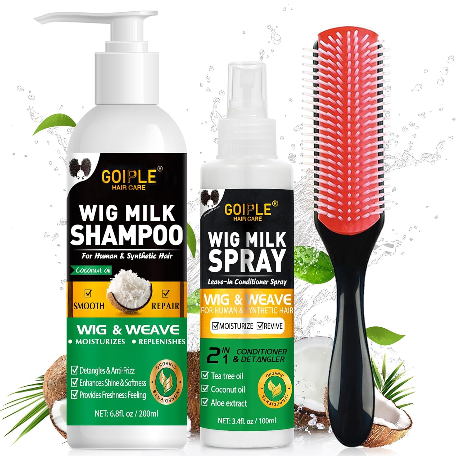 GOIPLE 3 in 1 Wig Care Kit wit - Hair Care 评论和价格
