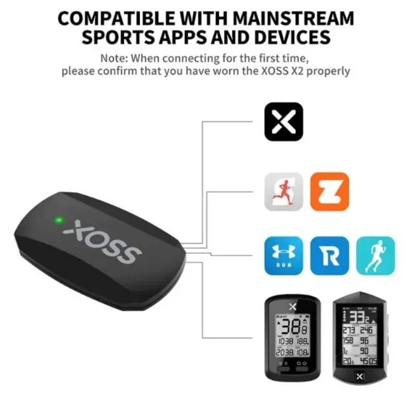 XOSS X2 Chest Strap Heart Sens - Health Monitors 评论和价格
