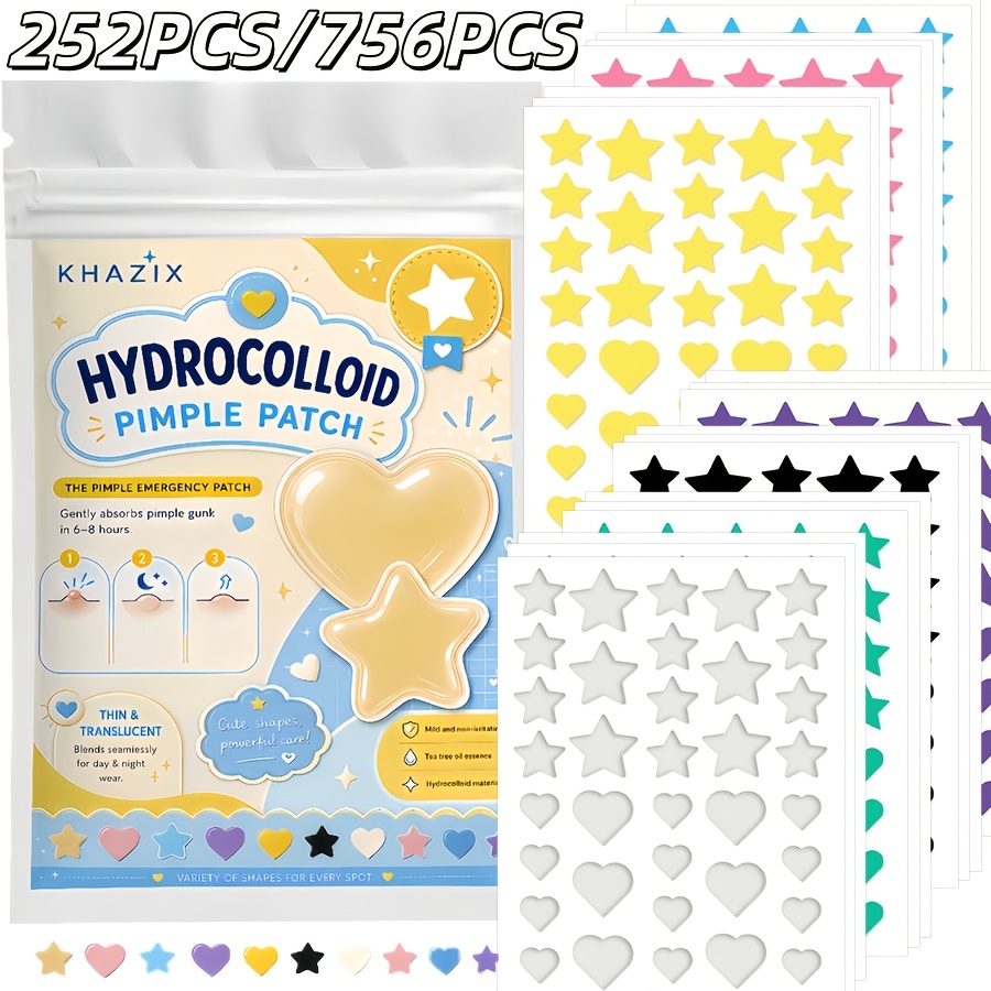 7 colors, 252 PCS/756 PCS. Sta - Hydrocolloid Pimple Patch 评论和价格