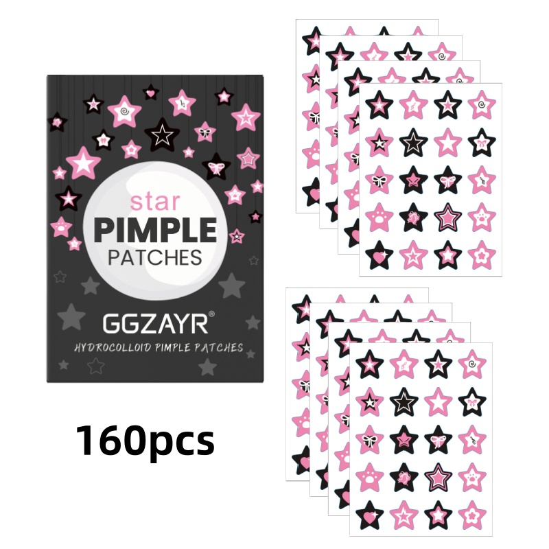 80/160pcs Star Acne Patch Set  - Skincare 评论和价格