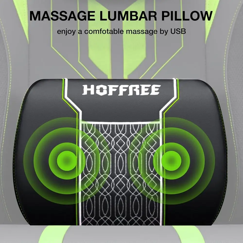 Ergonomic Massage Gaming Chair - Massage 评论和价格