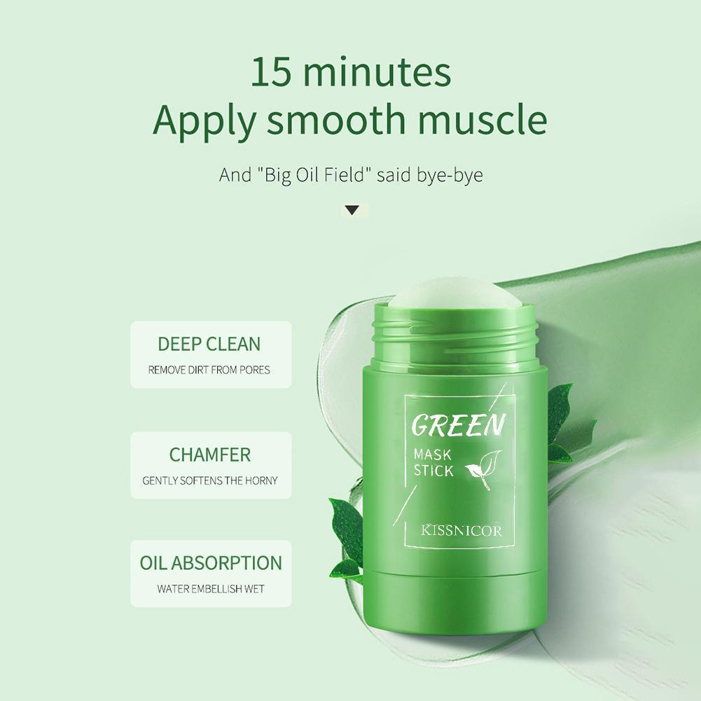 Green Tea Mask Stick for Face, - Green Tea Cleansing Clay Mask 评论和价格