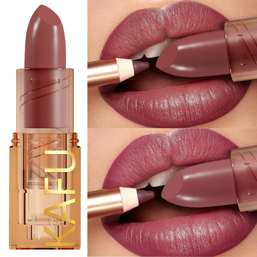 14-Color Matte Lipstick, Non-F - Matte Velvet Lip Tint Long Lasting 评论和价格