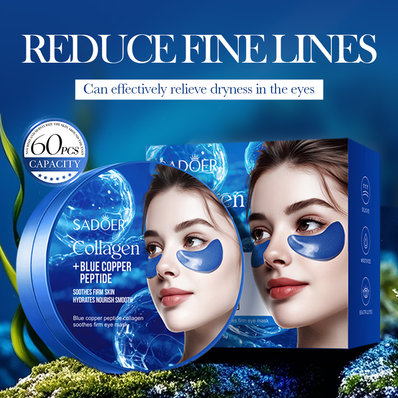 60pcs SADOER Caffeine Crystal  - Collagen Under Eye Patches 评论和价格