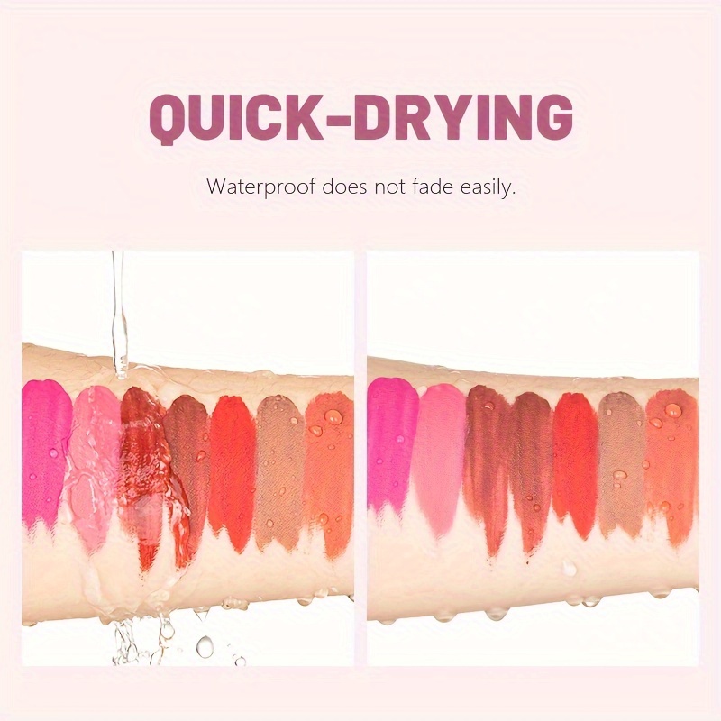 1pcs Waterproof Matte Velvet L - Matte Velvet Lip Tint Long Lasting 评论和价格