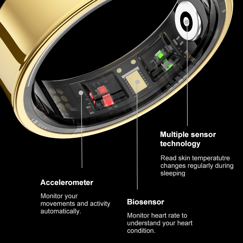 R09 Smart Ring Men Women with  - Health Monitors 评论和价格