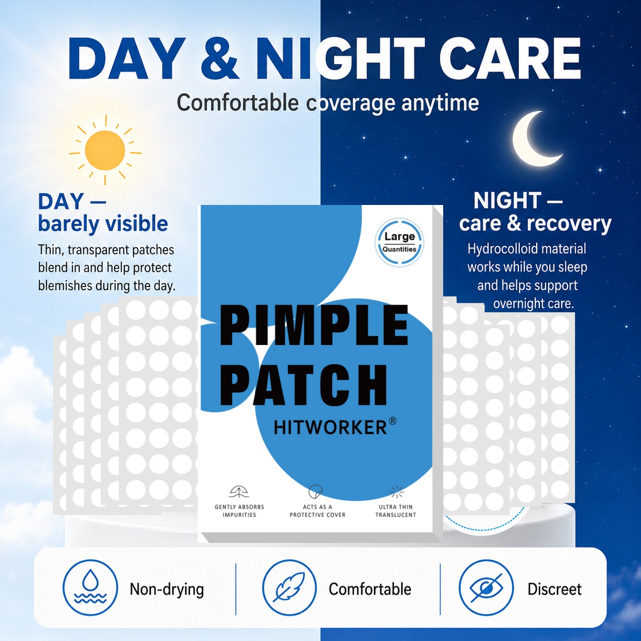 800Pcs Hydrocolloid Acne Pimpl - Skincare 评论和价格