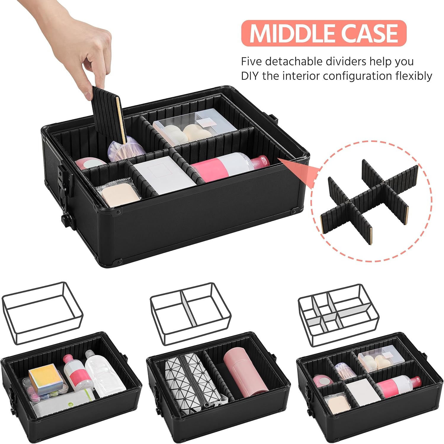 Rolling Makeup Train Case, Cos - Makeup 评论和价格