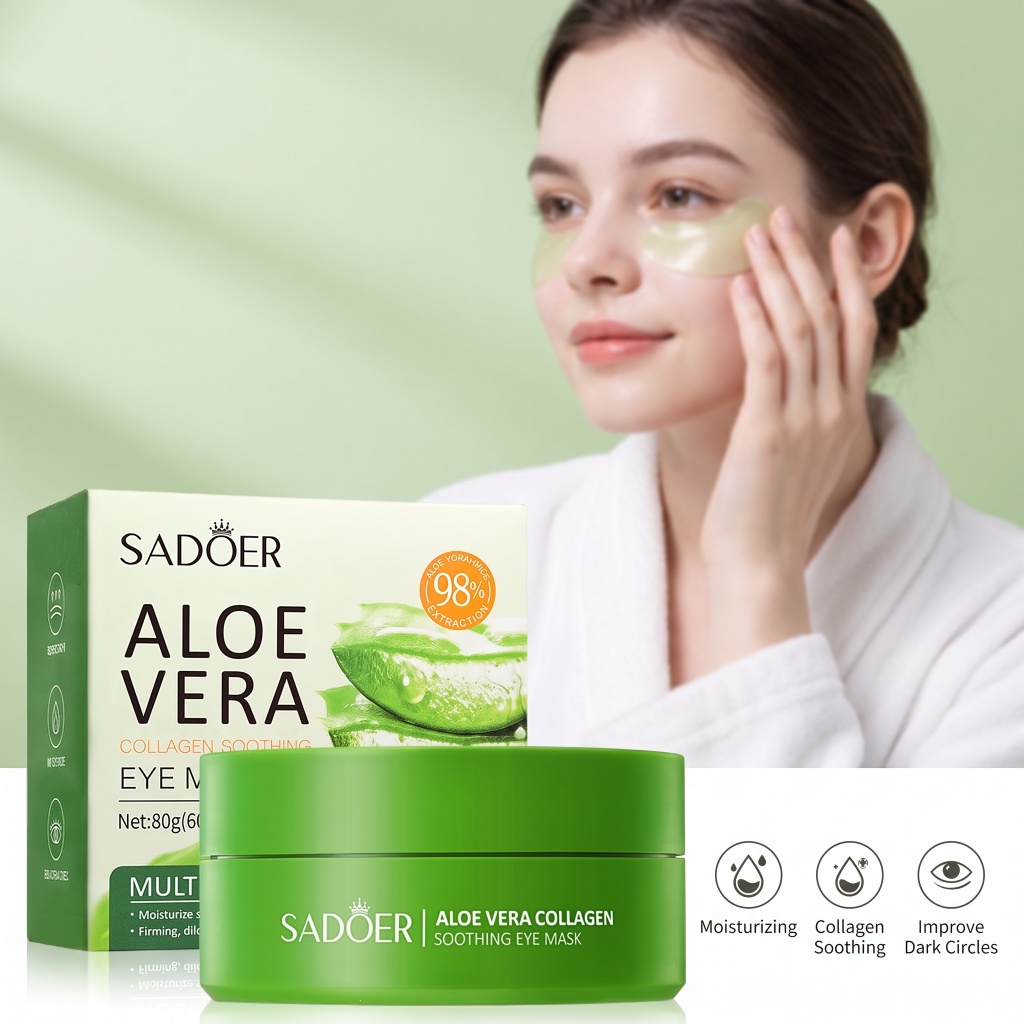 60pcs Aloe Vera Collagen Eye M - Collagen Under Eye Patches 评论和价格
