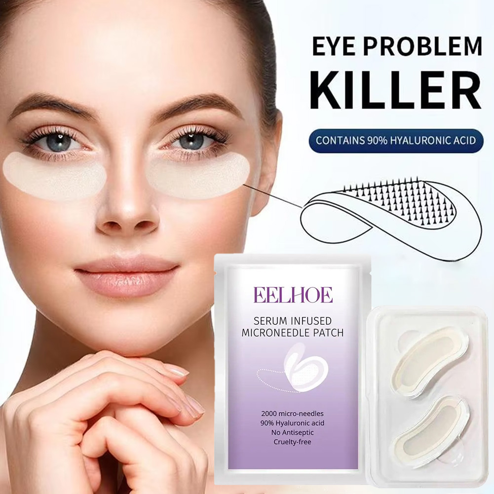 1 Pair Micro-needle Eye Patch  - Collagen Under Eye Patches 评论和价格