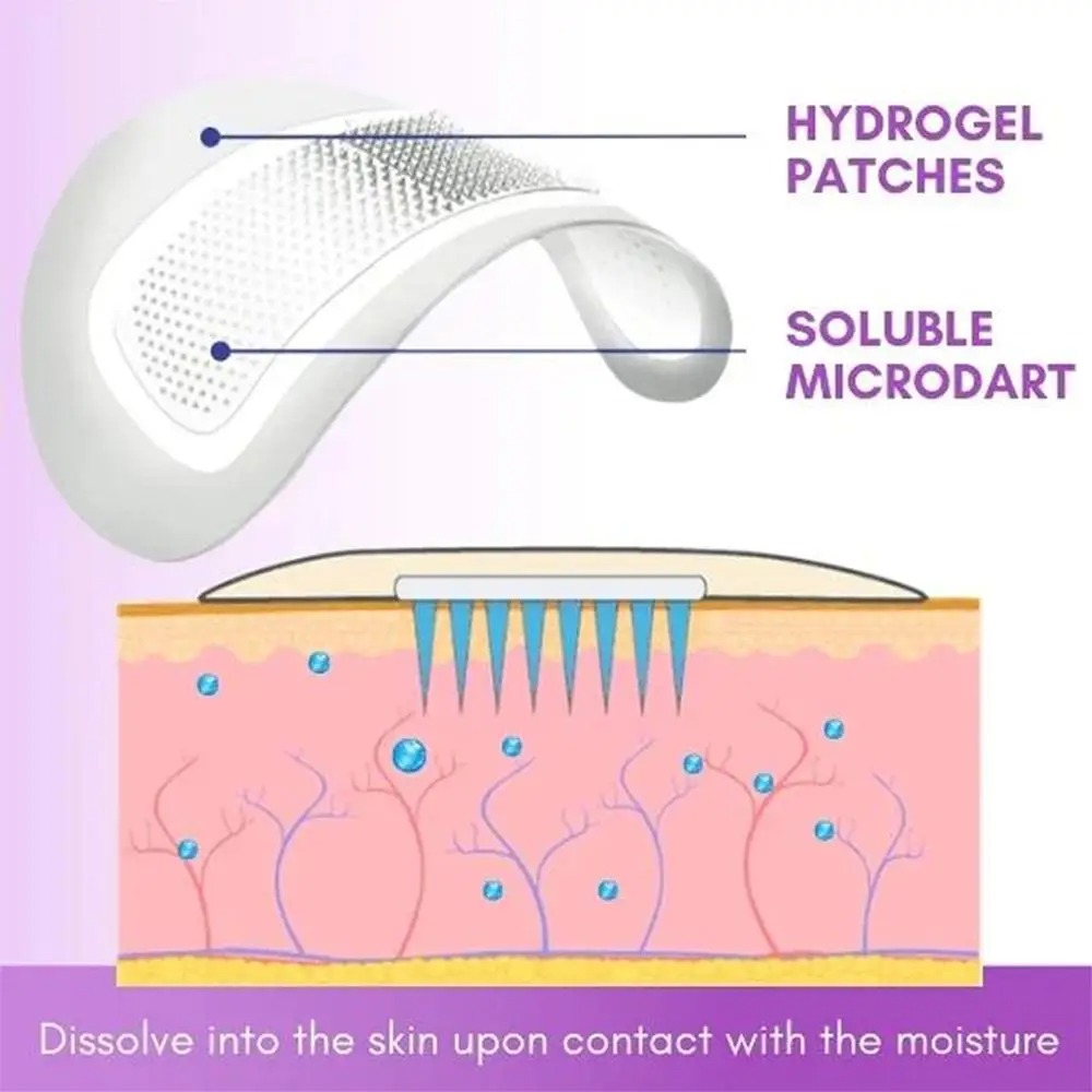 1 Pair Micro-needle Eye Patch  - Collagen Under Eye Patches 评论和价格